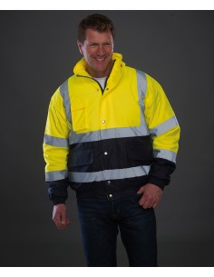 Y-HVP218-Hi-Vis Two-Tone Bomber Jacket 2